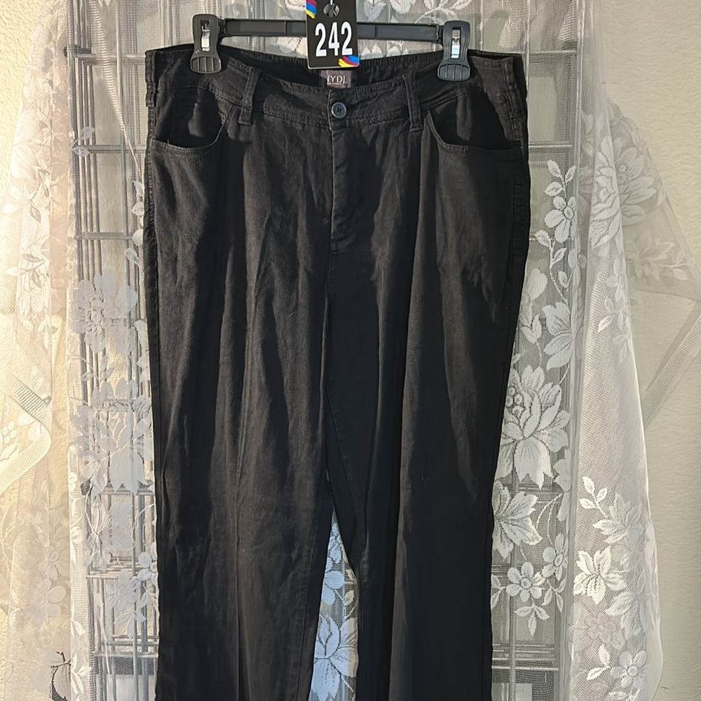 *242 NYDI Black wide legs Pants EUC size 10 - Picture 1 of 4